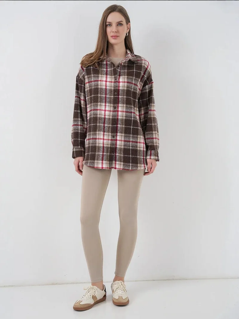 بيغ دارت قميص فلانيل بقصة عادية من