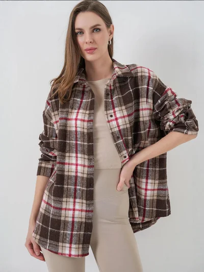 بيغ دارت قميص فلانيل بقصة عادية من