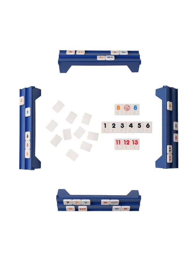Point Games Classic Mini Rummy Game Set With 4 Exclusive Folding Playing Racks In Super Durable Travel Bag For 2 4 Players Great Gift For Adults And Kids - Image 4