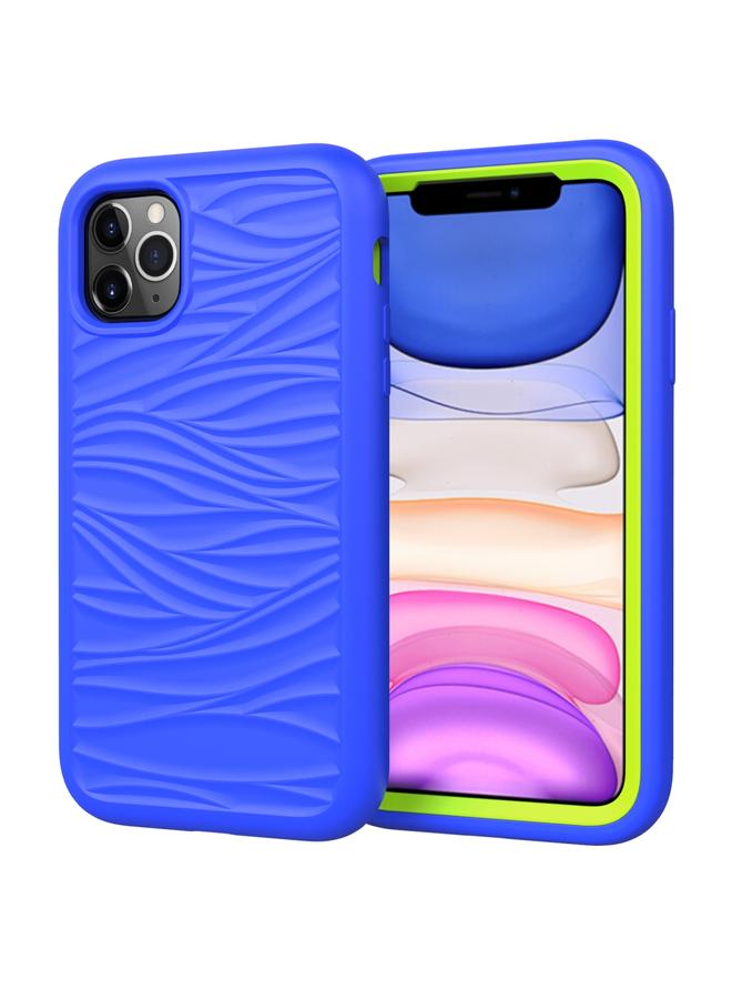 S-TOP Case For iPhone 11 Wave Pattern 3 in 1 Silicone+PC Shockproof Protective Case - Image 1