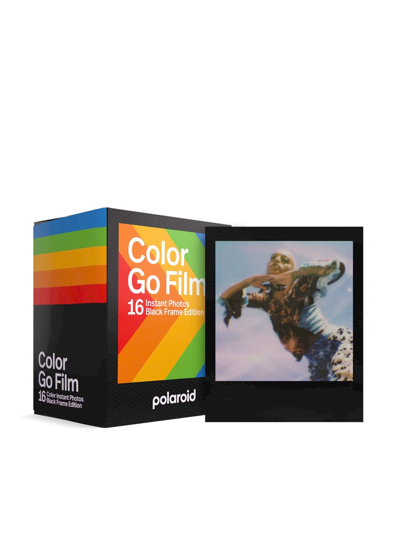 Polaroid Polaroid Go Color Film - Black Frame (16 Photos) (6211) - Only Compatible with Polaroid Go Camera  - Image 1