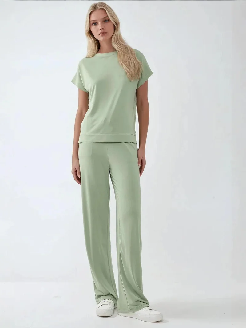 زوبعة بنطلون واسع بلمسة ناعمة من مجموعة بوسم