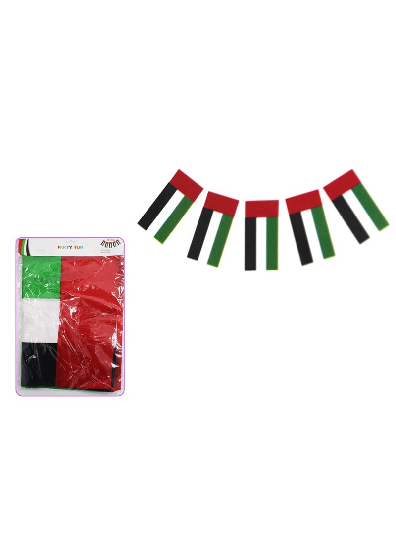 PARTY FUN UAE Satin Flag Banner 30x45Cm - Image 2