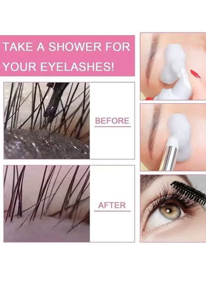 Shampoo 60ml Eyelash Extension Cleansing Mousse, Eyelash Foam Cleanser/Safe and Gentle Non-irritating for Sensitive People/Removes Makeup Residue and Mascara/Salon Use and Home Care - Image 5