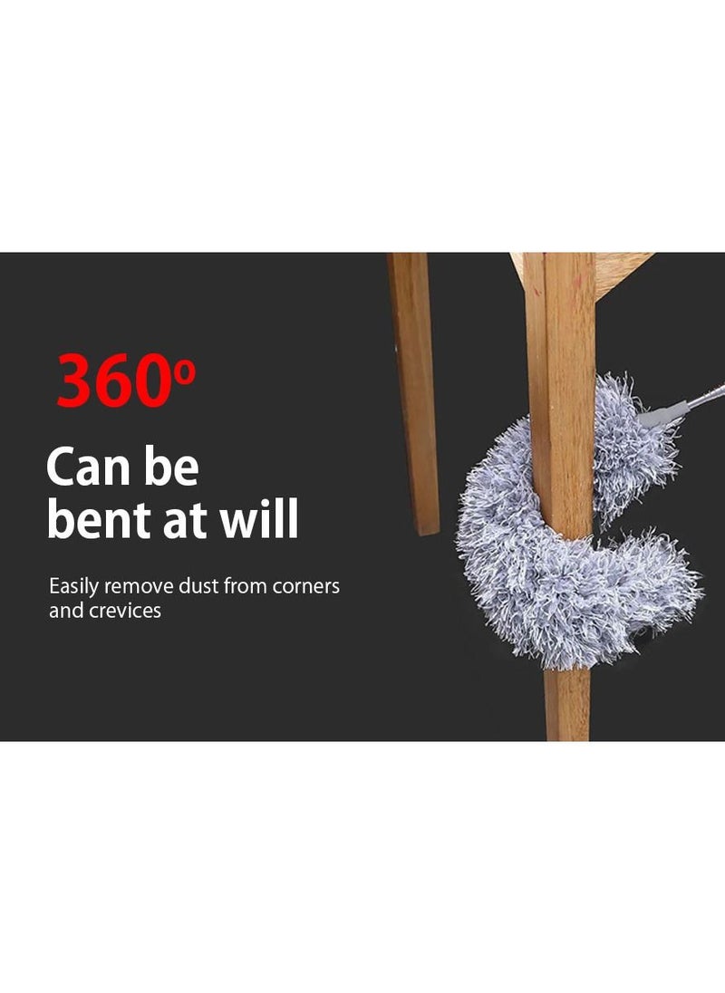Ultra Long Household Dust Duster Cleaning Hair Duster Removal And Ash Roof Cleaning Brush Sweeping The Wall Microfiber Duster Bendable Telescopic