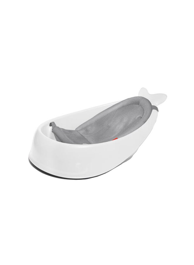 Skip Hop Bath Tubmoby Smart Sling 3 - Stage Tub, Pvc - Free, Phthalate - Free, Non Slip Bath Tub For New Born With Drain Plug, Birth To 11Kg - White Colour - Image 1
