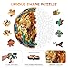Mys Aurora Unique Wooden Jigsaw Puzzles NatureLion 500 Pcs King Size 165 x 165 Luxurious Animal Shaped Wood Puzzle Beautiful Package Best Gift for Adults - Image 4