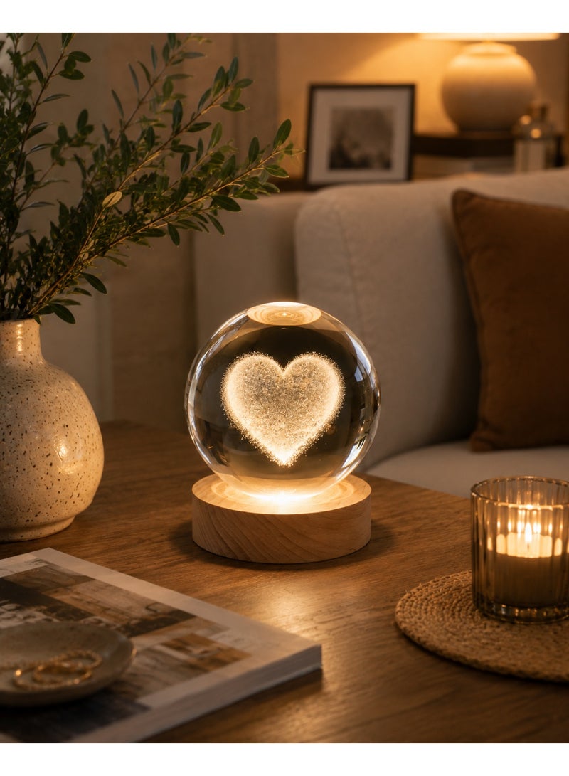 A wonderful design of a spherical crystal made of heavy, high-quality three-dimensional crystal - Image 2
