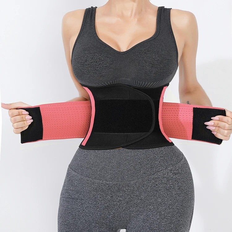 Bluejw Sauna Waist Trimmer Belt for Women Men, Body Shaper Belly Sweat Band, Slimming Waist Trainer Tummy Belt - Image 1