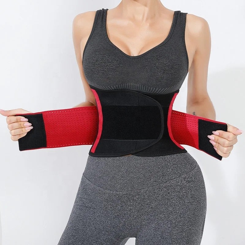 Bluejw Sauna Waist Trimmer Belt for Women Men, Body Shaper Belly Sweat Band, Slimming Waist Trainer Tummy Belt - Image 3