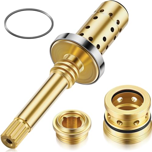 Enhon Valve Rebuild Kit - Compatible with Symmons Temptrol, TA-10 Spindle, TA-4 Hot & Cold Seats, T-11 Washer, Fix Tub/Shower Valve Leak, Solid Brass - Image 1