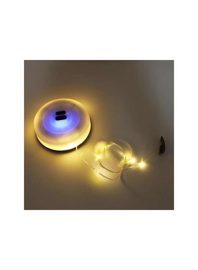 The Bros Camping String Lights, 2 in 1 USB Rechargeable Outdoor String Lights Quick Roll Up String Lights, Adjustable Brightness, Portable LED Tent Light for Hiking Christmas Decor, 32.81ft - Image 2