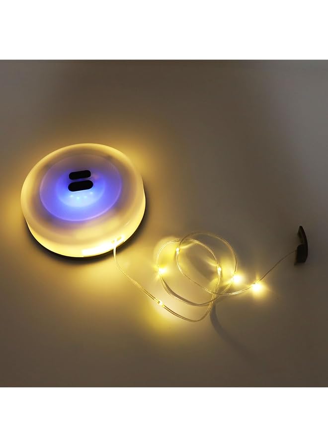 The Bros Camping String Lights, 2 in 1 USB Rechargeable Outdoor String Lights Quick Roll Up String Lights, Adjustable Brightness, Portable LED Tent Light for Hiking Christmas Decor, 32.81ft - Image 1