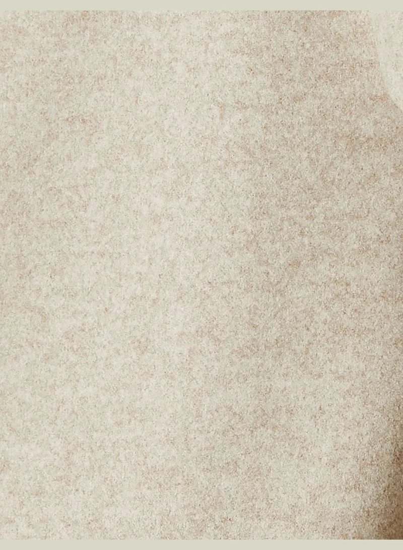 كوتون Pocket Detail Buttoned Double Breasted Coat