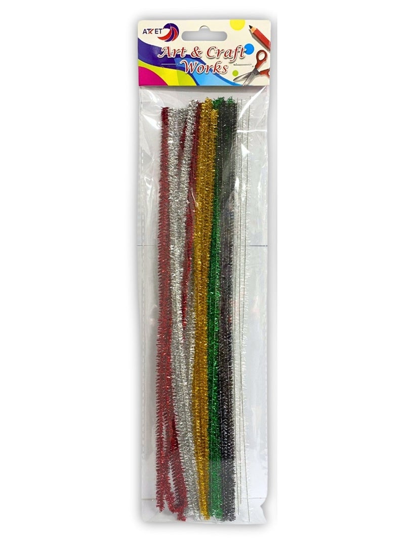 ATKET 20-Piece Pipe Cleaners Assorted Colours 30cm Size - Image 1