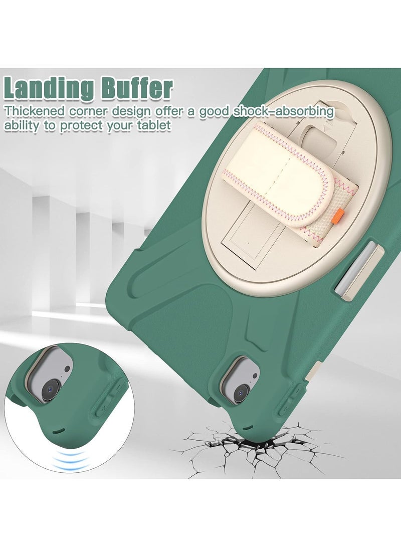 general Kids Case for iPad Air 13 inch M2 2024, Heavy Duty Rugged Durability Silicone Tablet Cover with 360掳 Rotating Hand Strap Hidden Stand & Shoulder Strap - Image 3