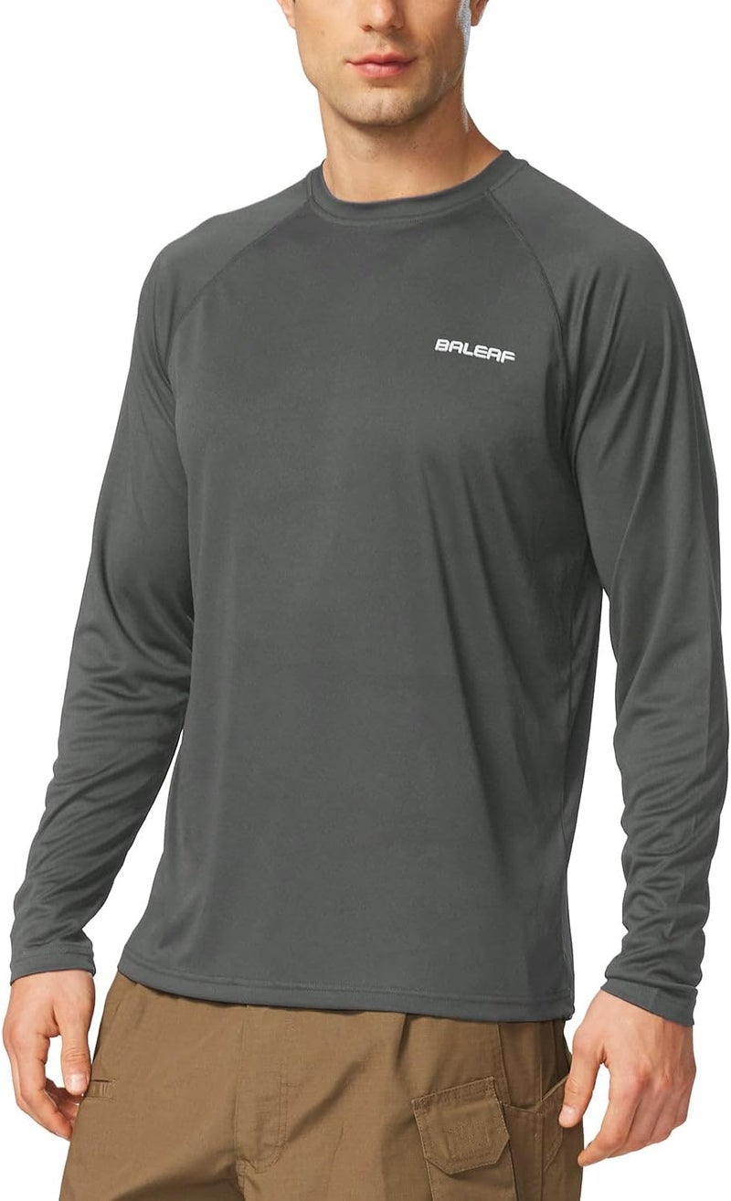 Baleaf Longevity optimized build Men's Sun Protection Shirts UV SPF UPF 50+ Long Sleeve Rash Guard Fishing Running Quick Dry Lightweight Flexible sizing options - Image 1