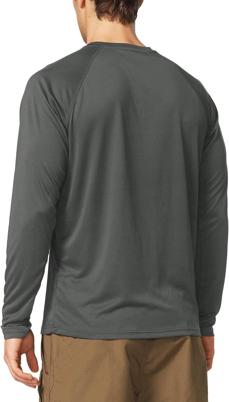 Baleaf Longevity optimized build Men's Sun Protection Shirts UV SPF UPF 50+ Long Sleeve Rash Guard Fishing Running Quick Dry Lightweight Flexible sizing options - Image 2