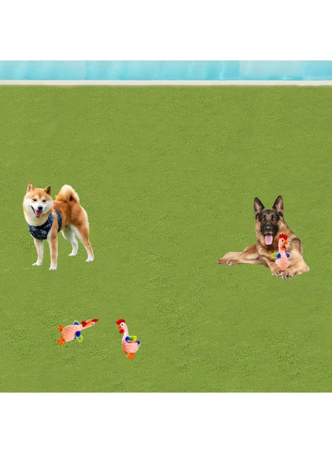 NNC PETS Dog toy for Aggressive chewers, Tear-resistant squeaky plush dog toy with Chicken theme and Durable plush materials, Suitable for tooth cleaning and Stress relief, no battery required (Pink) - Image 3