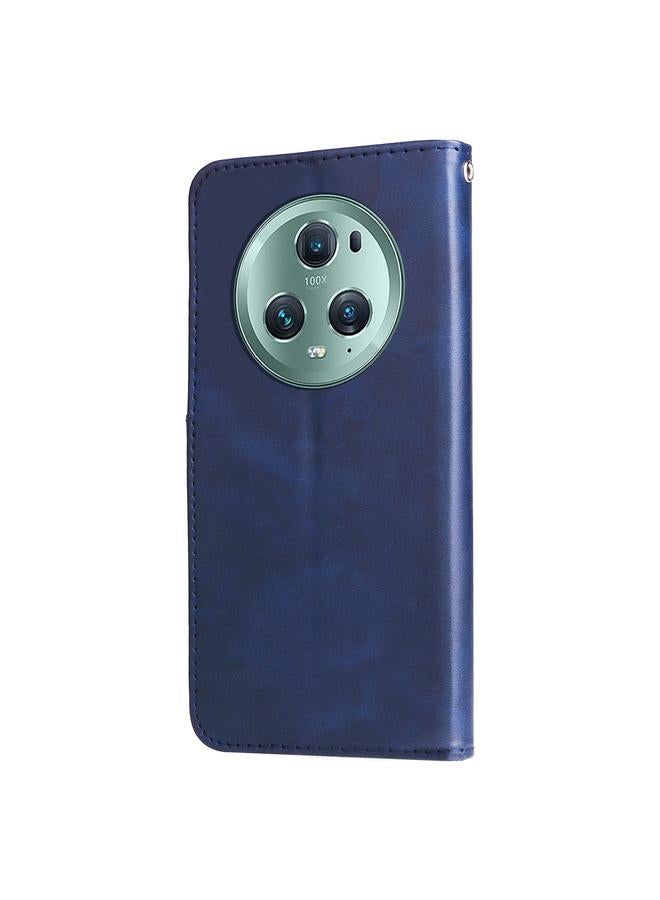 Zaboon Case For Honor Magic5 Pro Calf Texture Zipper Leather Phone Case - Image 3