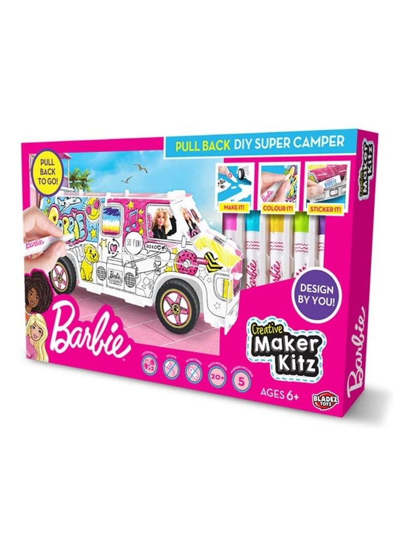 Barbie Pull-Back DIY Super Camper BTBA-M01Y  - Image 1