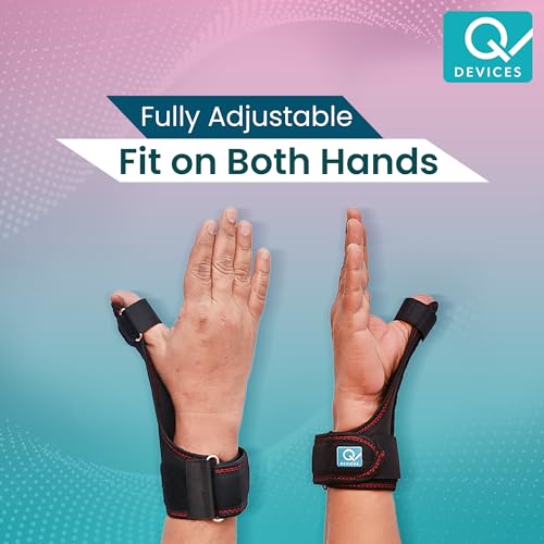Q DEVICES Thumb Spica Splint - Reversible Thumb & Wrist Stabilizer for Arthritis, De Quervain's Tenosynovitis & Tendonitis Pain Relief - Breathable Thumb Brace Immobilizer for Sprains, Trigger Thumb & Carpal Tunnel - Fits Left or Right Hand - Adjustable Universal Fit - Image 2