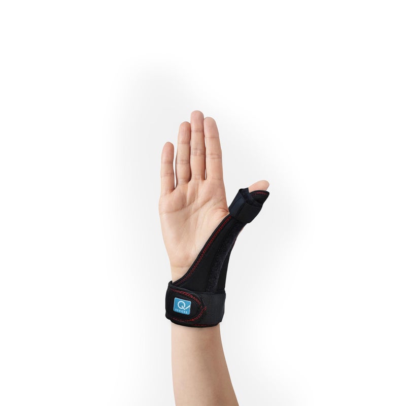 Q DEVICES Thumb Spica Splint - Reversible Thumb & Wrist Stabilizer for Arthritis, De Quervain's Tenosynovitis & Tendonitis Pain Relief - Breathable Thumb Brace Immobilizer for Sprains, Trigger Thumb & Carpal Tunnel - Fits Left or Right Hand - Adjustable Universal Fit - Image 4