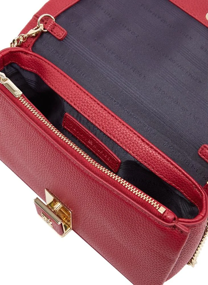 TOMMY HILFIGER HERITAGE FLAP BAG WITH CHAIN