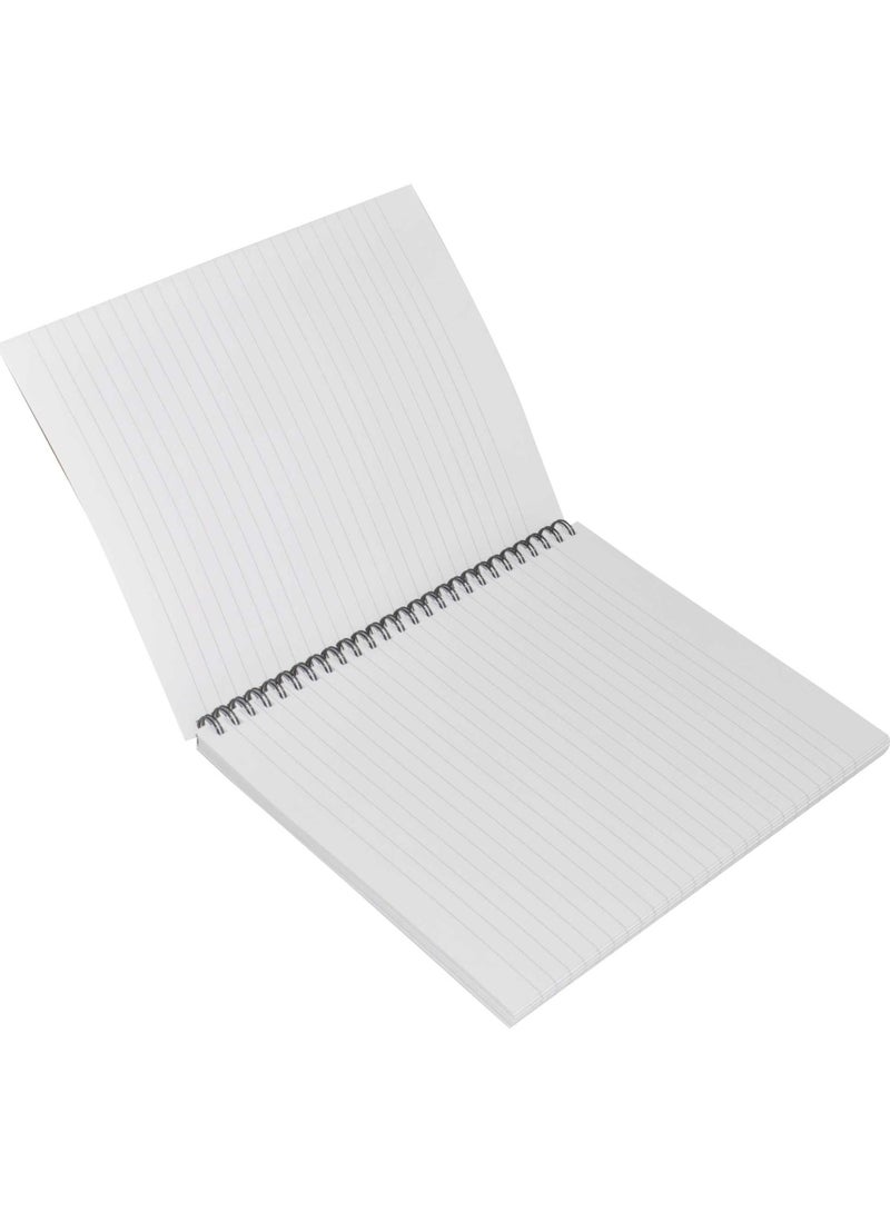 FIS LIGHT Pack of 10  Spiral Soft Cover Notebook, Single Line, 9X7 Inches (22.86 X 20.32 CM) 100 Sheets -LINB971708S - Image 3