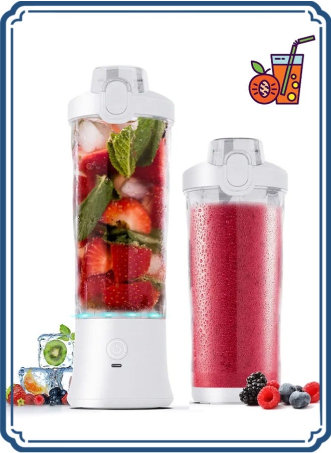 APEX - Portable Blender 600ML Electric Juicer Fruit Mixers 4000mAh USB Rechargeable Smoothie Mini Blender Personal Juicer - Image 1