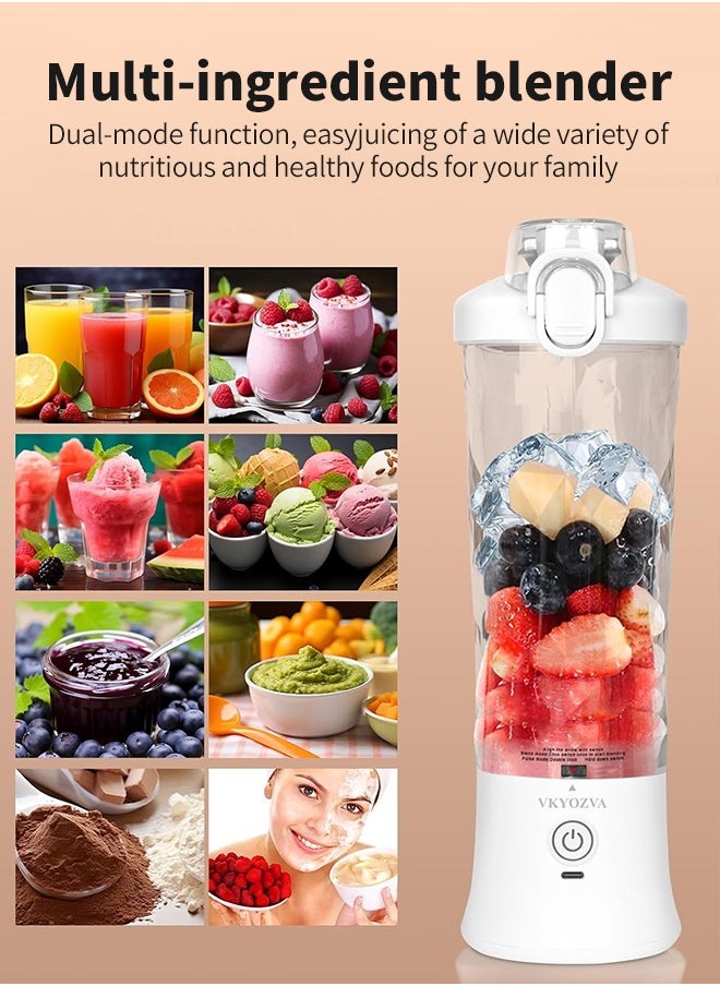 APEX - Portable Blender 600ML Electric Juicer Fruit Mixers 4000mAh USB Rechargeable Smoothie Mini Blender Personal Juicer - Image 1