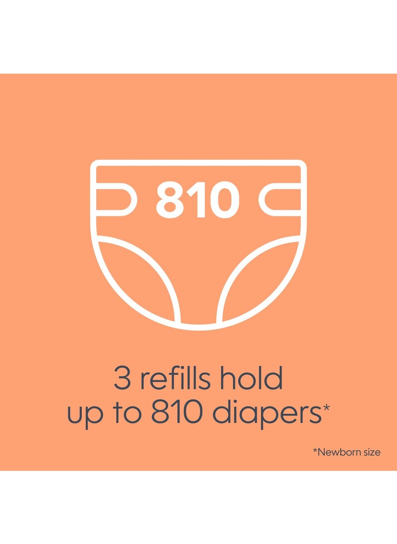 Diaper Genie Bags Refills 270 Pack Of 3 Clean Laundry Scent Diaper Pail Refills With Max Odor Lock Holds Up To 810 Newborn Diapers  - Image 5