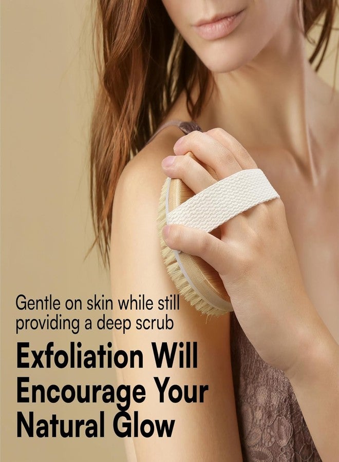 Delzon فرشاة استحمام خشبية من ديلزون مزودة بعقد تدليك للتنظيف الجاف | فرشاة استحمام رطبة وجافة للسيلوليت والجهاز اللمفاوي، مناسبة لجميع أنواع البشرة - Image 2