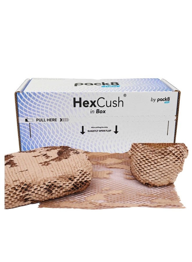 Pack8 Neo Eco Friendly Honeycomb Paper Bubble Wrap With Dispenser | Brown Paper Bubble Wrap For Packing (100M X 15") |Honeycomb Cushioning Wrap For Packing, Shipping & Moving | Expandable Upto 150M - Image 2