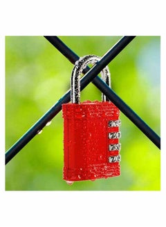 Generic 2 Pack Combination Lock Outdoor 4 Digit Padlock Waterproof for Indoor and Rustless Die-Cast School Gym Locker, Sports Hasp Storage, Fence, Gate, Case  - Image 2