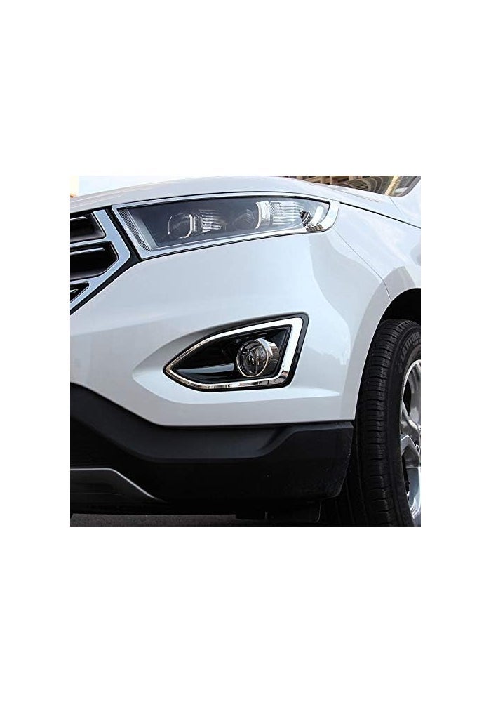 DEMULAX ABS Chrome Fog Lamp Cover for Ford Edge - Image 4