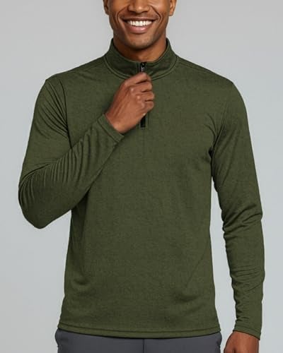 REALESSENTIALS Real Essentials 3 Pack: Men's Dry-Fit Active Quarter Zip Long Sleeve Athletic Performance Pullover (Available in Big & Tall) Set 6 XXL - Image 3