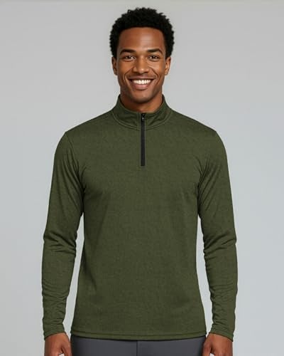 REALESSENTIALS Real Essentials 3 Pack: Men's Dry-Fit Active Quarter Zip Long Sleeve Athletic Performance Pullover (Available in Big & Tall) Set 6 XXL - Image 2