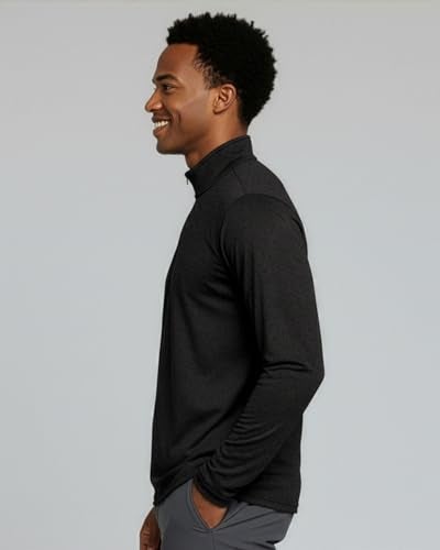 REALESSENTIALS Real Essentials 3 Pack: Men's Dry-Fit Active Quarter Zip Long Sleeve Athletic Performance Pullover (Available in Big & Tall) Set 6 XXL - Image 5