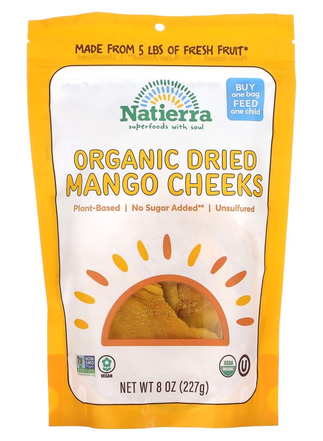 Organic Dried Mango Cheeks 8 oz (227 g)