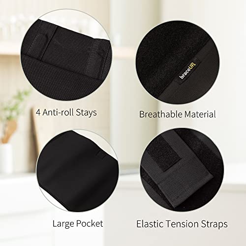 BraceUP Plus Size Back Brace for Woman and Man - Extra Large Lower Back Support with Straps and Compressions, Back Pain Relief, Abdominal Plus Size Binder (5XL 74-86 In) - Image 5