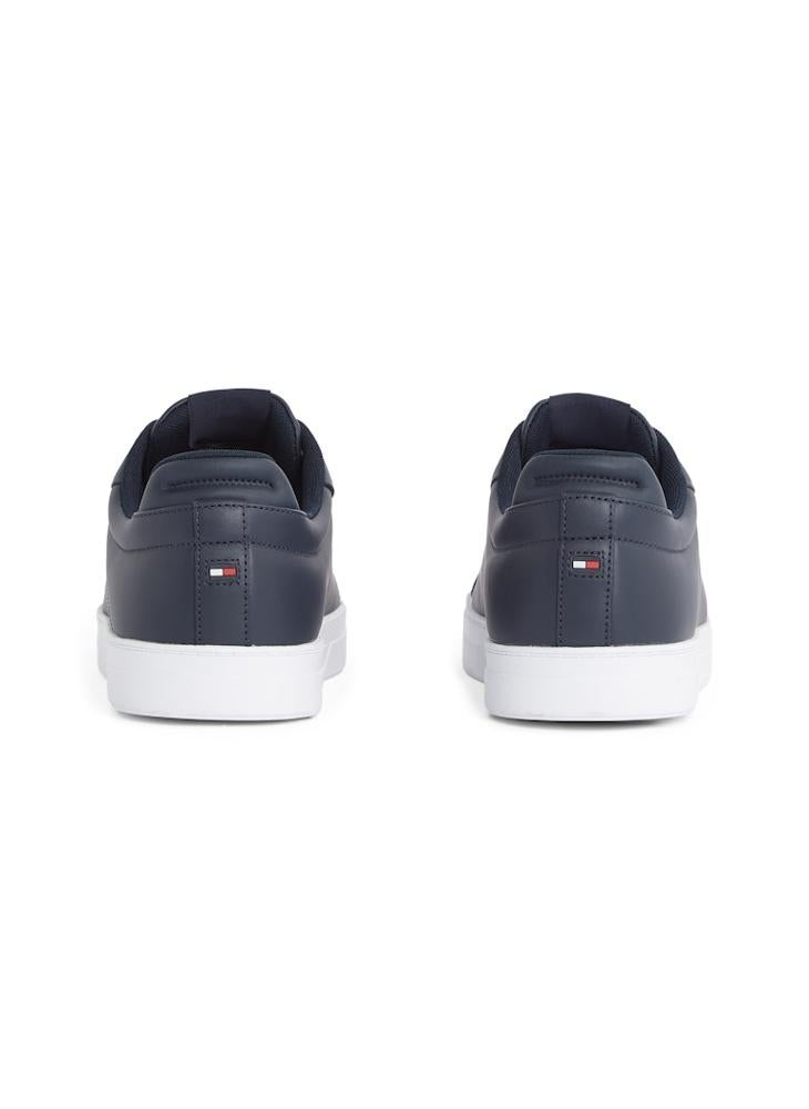 TOMMY HILFIGER - Icon Court Leather Trainers - Image 1