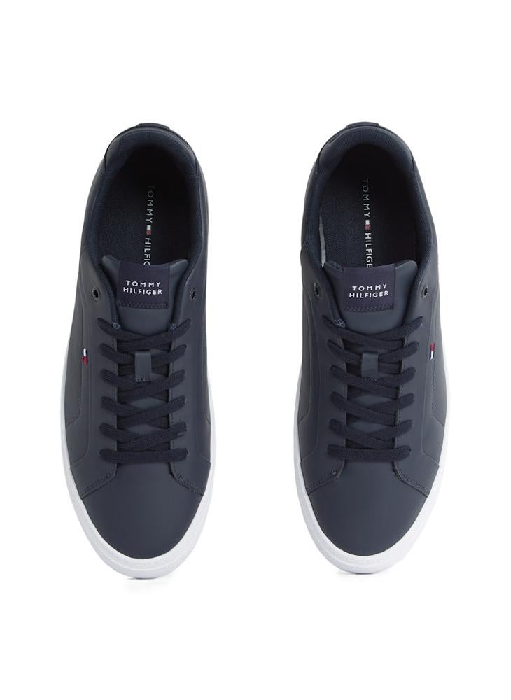 TOMMY HILFIGER - Icon Court Leather Trainers - Image 1