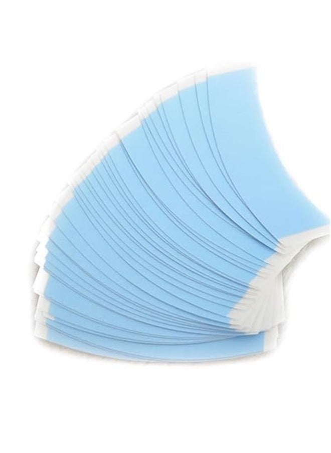 Generic 36-Piece Water-Proof Front Wig Tape Strips Set Blue 7.6*2.2cm，Tape Hair System Tape Bonding Toupee Hairpiece Hair Extensions Tape Adhesive Glue Strips Wig Tape Double Sided Shape C Contour  - Image 3