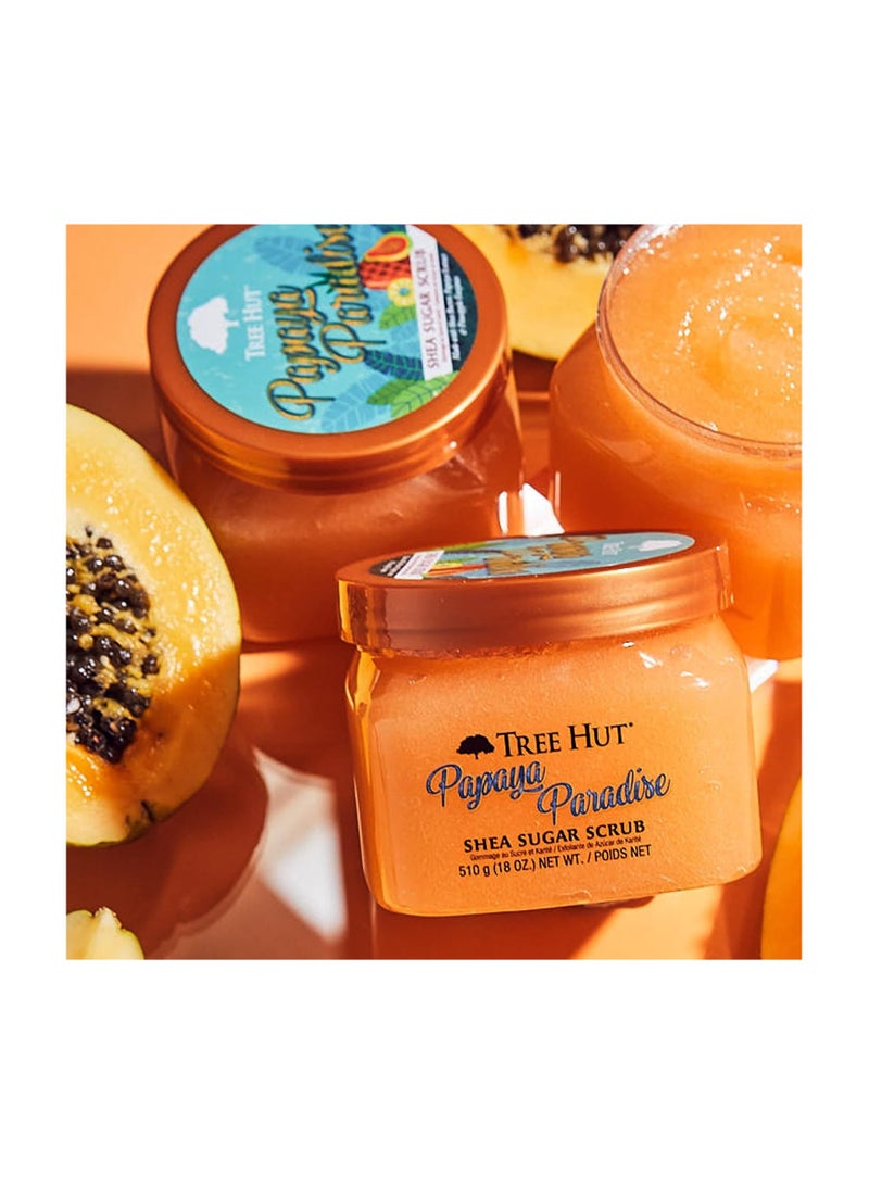 Tree Hut TREE HUT PAPAYA PARADISE SHEA SUGAR SCRUB-510 G - Image 4