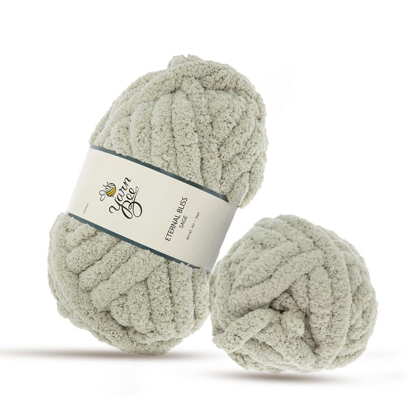 SAGE Jumbo Yarn for Crocheting Knitting Soft Yarn Skein 28 Yards of 100 Polyester Yarn for Crocheting Blankets Hats More DIY Handcrafting Accessories