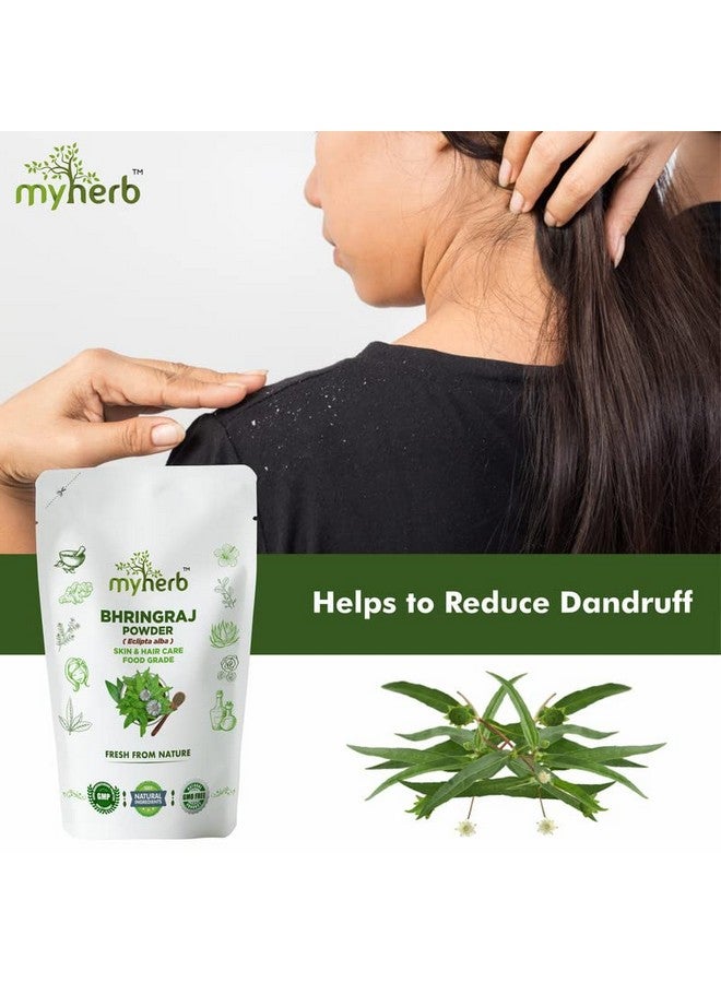 myherb 100% Natural Organic Bhringraj Powder (Eclipta Alba) || 227 Gm/0.5 Lbs || Ayurvedic Powder || For Use, Food Grade Skin, Hair & Internal Care || For Men And Women - Image 2