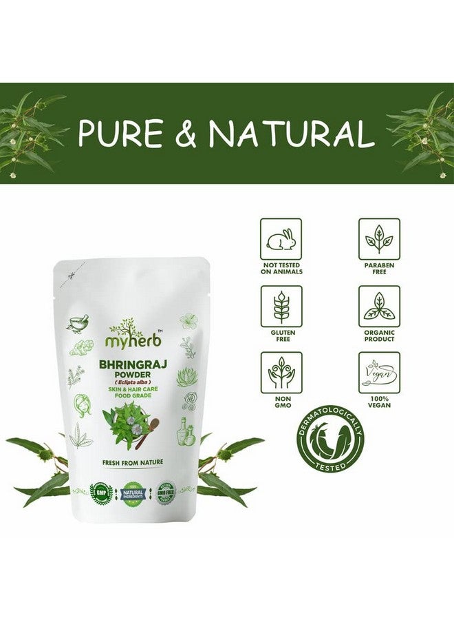 myherb 100% Natural Organic Bhringraj Powder (Eclipta Alba) || 227 Gm/0.5 Lbs || Ayurvedic Powder || For Use, Food Grade Skin, Hair & Internal Care || For Men And Women - Image 5