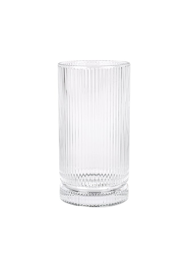 Ollieroo Embossed Pattern Highball Glasses, Set of 6 Drinking Glasses, 475ml Durable Drinkware Cups for Cocktails, Water, Juice, Beer, Wine-Special Edition Glassware Set, Dishwasher Safe - Image 5