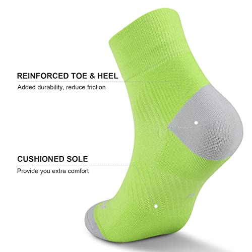 PAPLUS Ankle Compression Socks for Women 6 Pairs, Running Athletic Socks with Arch Support，Plantar Fasciitis Socks - Image 5